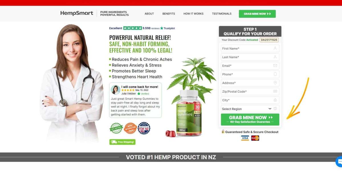 Smart Hemp Gummies New Zealand - 100% Natural Gummies Safely Pain Relief!